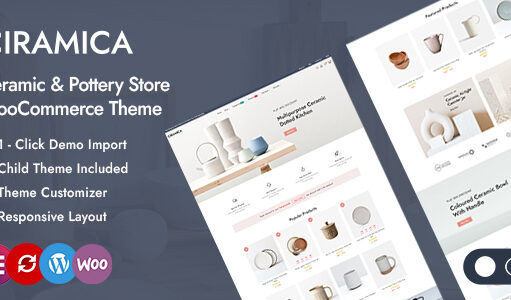 Ciramica – WordPress-WooCommerce-Layout für den Keramikladen