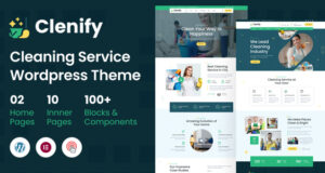 Clenify – WordPress-Vorlage für Reinigungsdienste