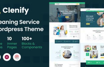 Clenify – WordPress-Vorlage für Reinigungsdienste