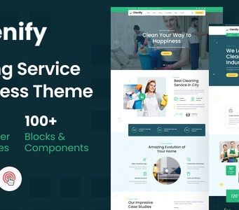 Clenify – WordPress-Vorlage für Reinigungsdienste