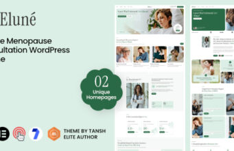 Elune – Private Menopause-Beratung und Midlife-Wellness-WordPress-Layout