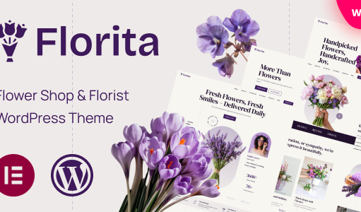 Florita – WordPress-Template für Blumenladen und Floristen