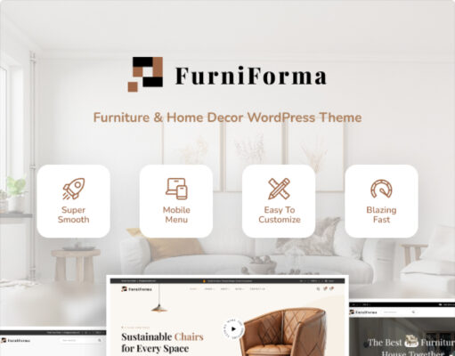 FurniForma – WordPress-Template für Möbelgeschäft