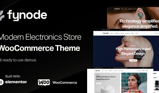 Fynode – WooCommerce-Vorlage für Elektronikgeschäfte