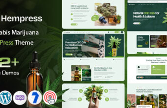 Hempress – Cannabis-Marihuana-WordPress-Vorlage