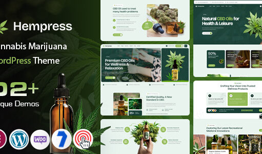 Hempress – Cannabis-Marihuana-WordPress-Vorlage