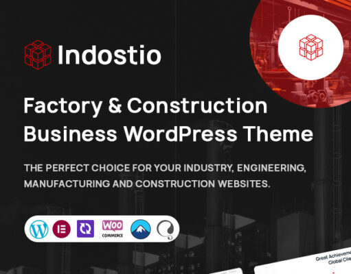 Indostio – WordPress-Template für Fabrik und Fertigung