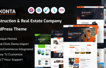 Konta – WordPress-Layout für Bau- und Immobilienunternehmen