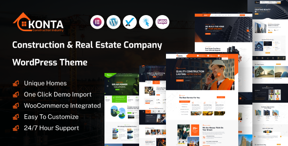 Konta – WordPress-Layout für Bau- und Immobilienunternehmen