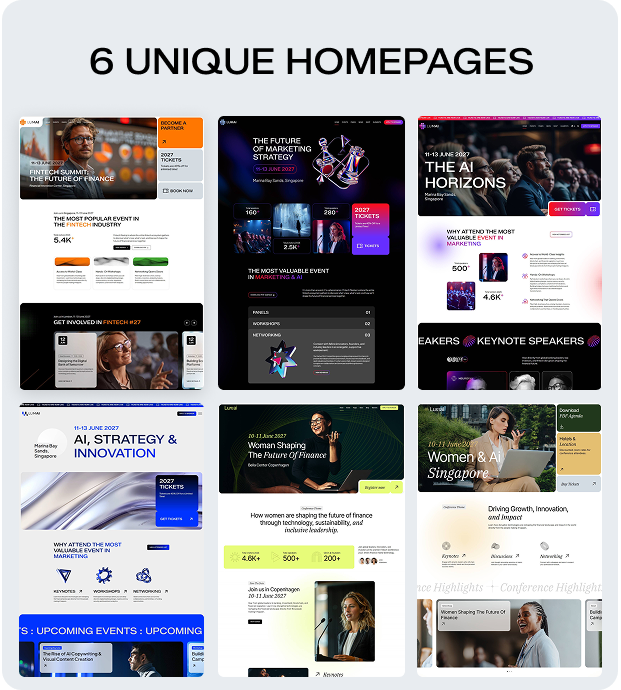 Lumai – WordPress-Vorlage für Veranstaltungen und Konferenzen
