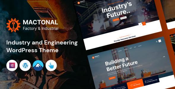 Mactonal – Fabrik- und Industrie-WordPress-Vorlage