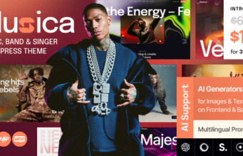 Muzica – WordPress-Vorlage für Musik, Band und Sänger