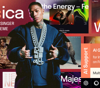 Muzica – WordPress-Vorlage für Musik, Band und Sänger