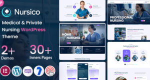 Nursico – WordPress-Layout für medizinische und private Krankenpflege