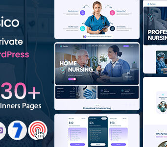 Nursico – WordPress-Layout für medizinische und private Krankenpflege