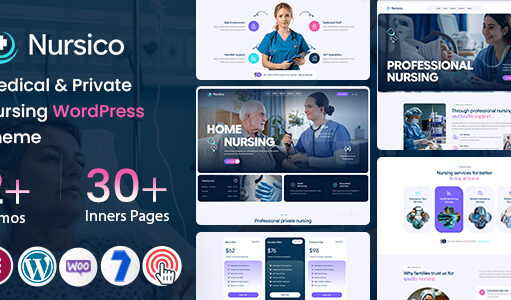 Nursico – WordPress-Layout für medizinische und private Krankenpflege