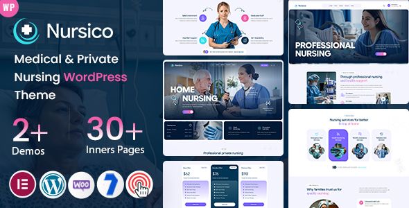 Nursico – WordPress-Layout für medizinische und private Krankenpflege