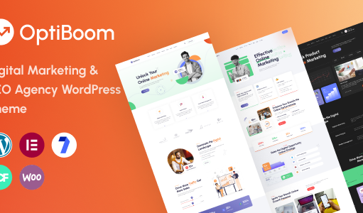 OptiBoom – WordPress-Vorlage für Agenturen für digitales Marketing und SEO