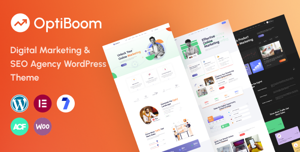 OptiBoom – WordPress-Vorlage für Agenturen für digitales Marketing und SEO