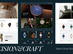 Precision&Craft – Watch Store WooCommerce WordPress Layout