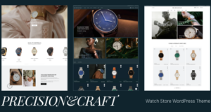 Precision&Craft – Watch Store WooCommerce WordPress Layout