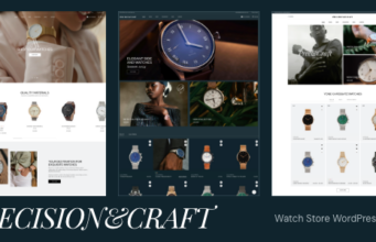 Precision&Craft – Watch Store WooCommerce WordPress Layout