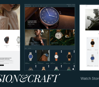 Precision&Craft – Watch Store WooCommerce WordPress Layout