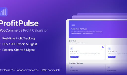 ProfitPulse – WooCommerce-Gewinnrechner