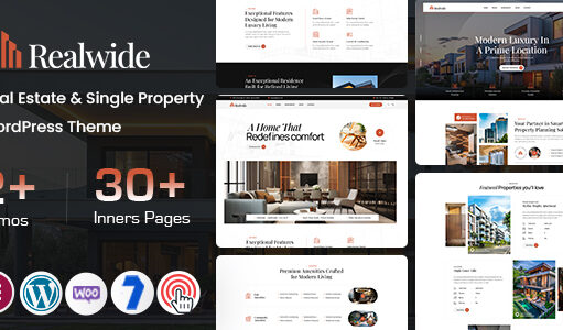 Realwide – WordPress-Template für Immobilien