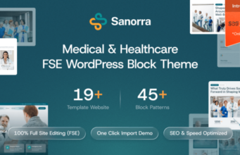 Sanorra – FSE-WordPress-Block-Template für Medizin und Gesundheitswesen