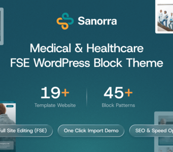 Sanorra – FSE-WordPress-Block-Template für Medizin und Gesundheitswesen