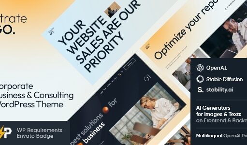 Stratego – WordPress-Vorlage für Unternehmen, Handel und Vertrieb