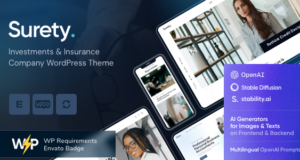 Surety – WordPress-Vorlage für Buchhalter, Buchhalter und Banker