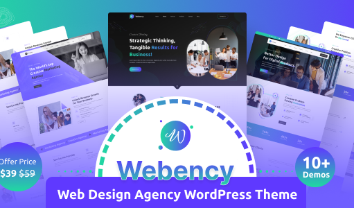 Webency – WordPress-Vorlage der Webdesign-Agentur