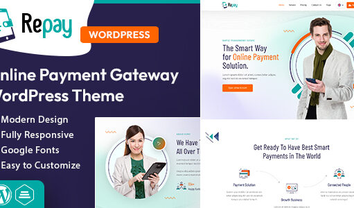 Zurückzahlen | Payment Gateway WordPress-Template