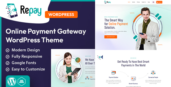 Zurückzahlen | Payment Gateway WordPress-Template