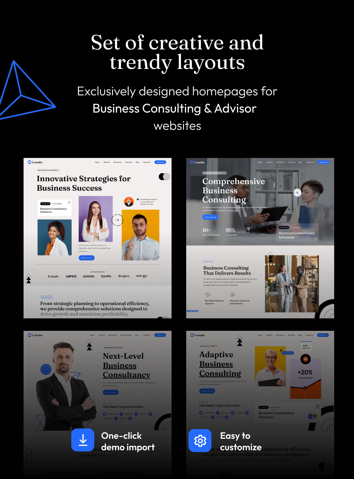 Consalta – WordPress-Theme für Unternehmensberatung