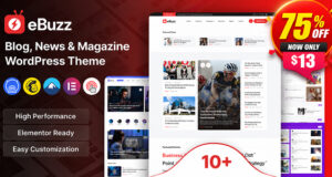 ebuzz – WordPress-Layout für Blogs, Nachrichten und Magazine