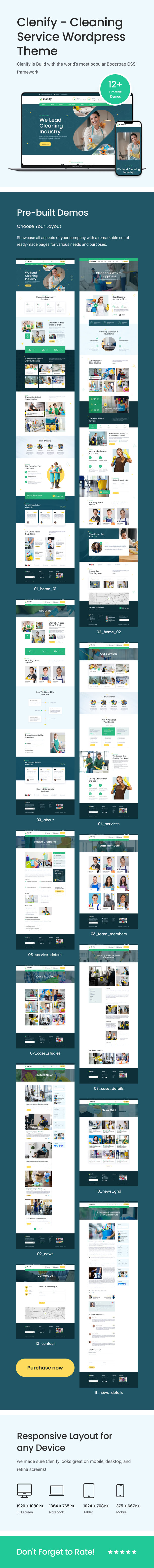 Clenify – WordPress-Theme für Reinigungsdienste – 4