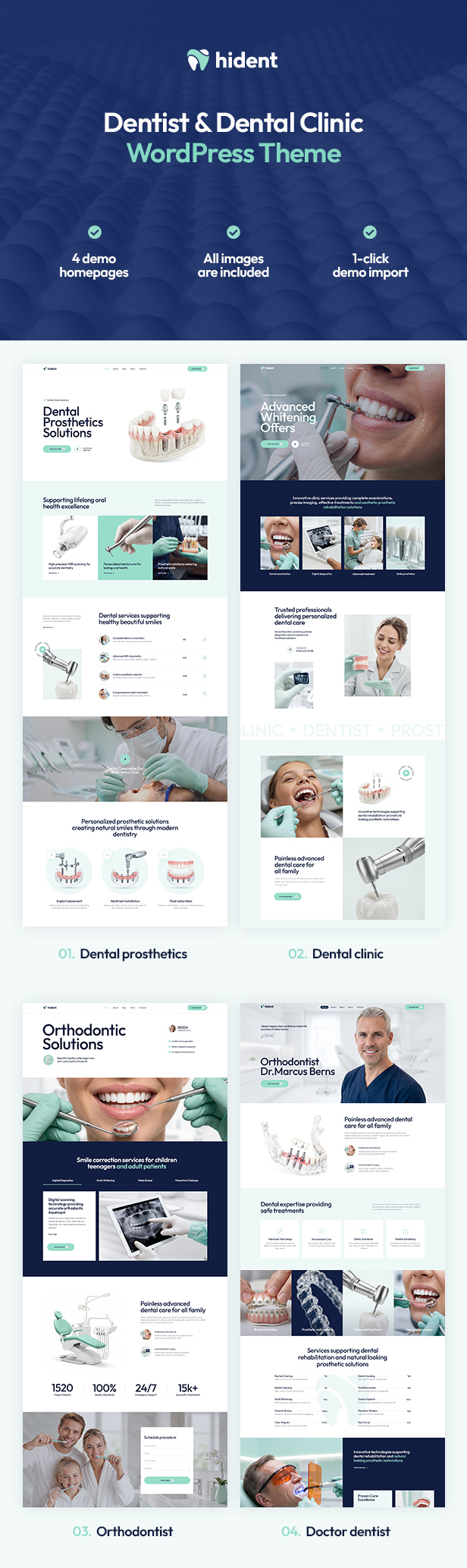 Hident – ​​Zahnarzt- und Zahnklinik-WordPress-Theme – 4
