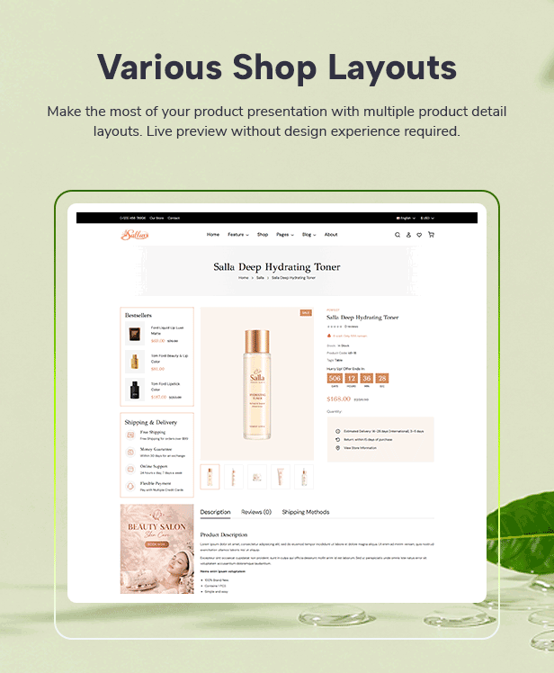 Solla – Spa-, Beauty- und Hautpflege-WooCommerce-WordPress-Theme