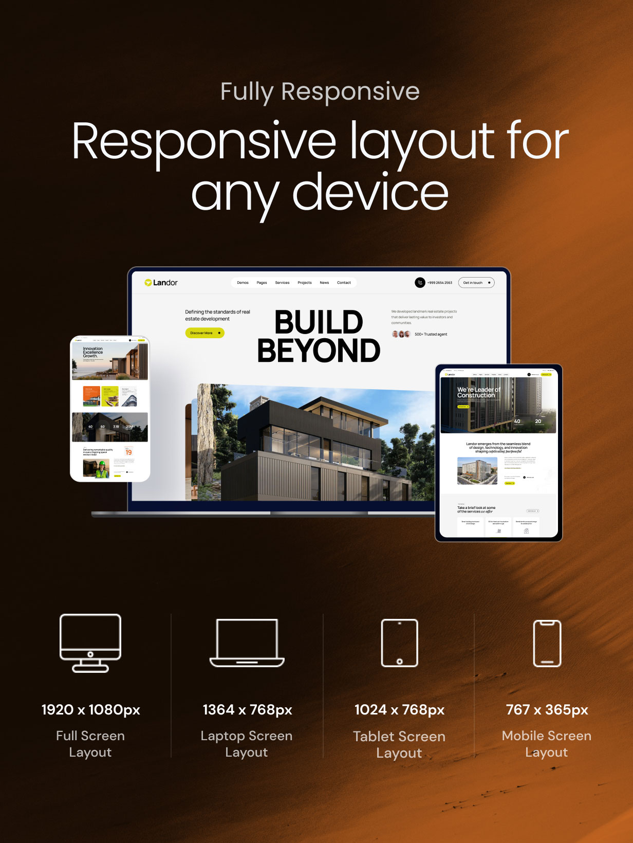 Landor – WordPress-Theme der Immobilien- und Baugruppe – 11