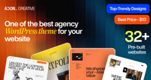 Adon – WordPress-Layout für das Portfolio der Kreativagentur