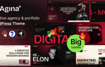 Agina – WordPress-Template für Kreativagentur und Portfolio