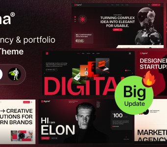 Agina – WordPress-Template für Kreativagentur und Portfolio