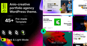 Anio – KI-SaaS-Startup- und Kreativagentur-WordPress-Template