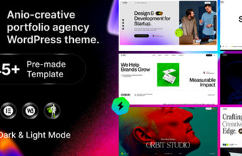 Anio – KI-SaaS-Startup- und Kreativagentur-WordPress-Template