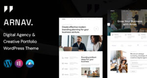Arnav – WordPress-Template für digitale Agentur und kreatives Portfolio