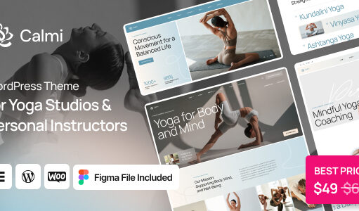 Calmi – WordPress-Template für Yoga-Studios und Personal-Lehrer