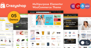 Crazyshop – Mehrzweck-Elementor-WordPress-WooCommerce-Template